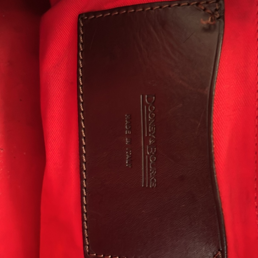 Dooney & Bourke Brown Leather Handbag - Picture 4 of 6